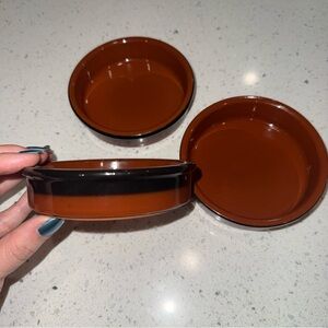 Set of Three Ceramic Ramekins